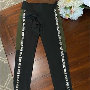 Pink leggings new no tags size small